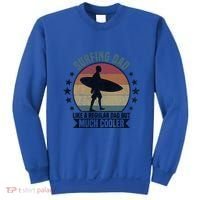 Surfing Dad Surfer Papa Funny Cool Gift Sweatshirt thumb 0