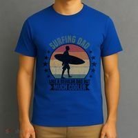 Surfing Dad Surfer Papa Funny Cool Gift T-Shirt thumb 3
