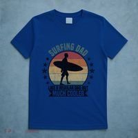 Surfing Dad Surfer Papa Funny Cool Gift T-Shirt thumb 5