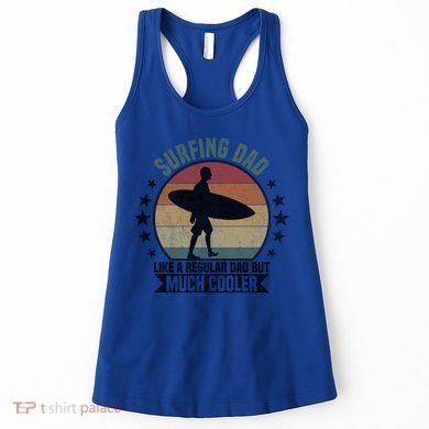 Surfing Dad Surfer Papa Funny Cool Gift Women's Tank Top