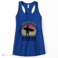 Surfing Dad Surfer Papa Funny Cool Gift Women's Tank Top thumb 0