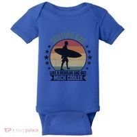 Surfing Dad Surfer Papa Funny Cool Gift Baby Bodysuit thumb 0