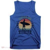 Surfing Dad Surfer Papa Funny Cool Gift Tank Top thumb 0