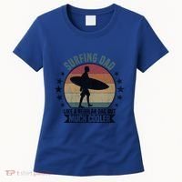 Surfing Dad Surfer Papa Funny Cool Gift Women's T-Shirt thumb 0
