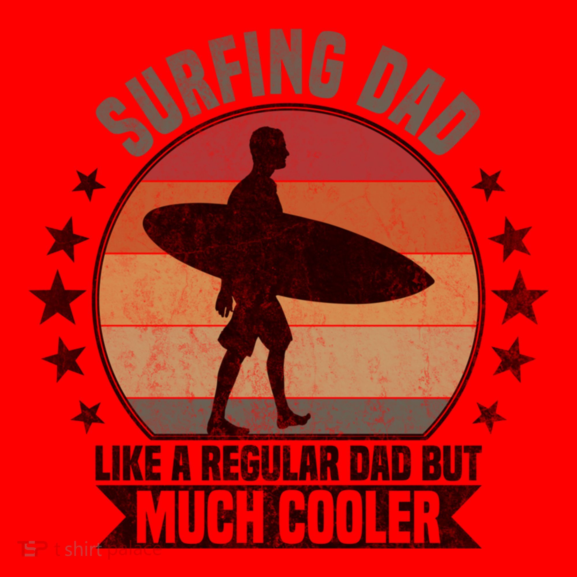 Surfing Dad Surfer Papa Funny Cool Gift Santa Hat