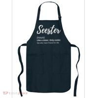 Seester Definition Seester Dictionary Best Sister Ever Gifts Apron thumb 0