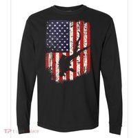 Scuba Diver Scuba Diving American Flag Comfort Colors Heavyweight Long Sleeve T-Shirt thumb 0