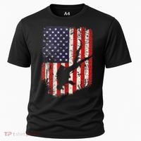 Scuba Diver Scuba Diving American Flag Cooling Performance Crew T-Shirt thumb 0
