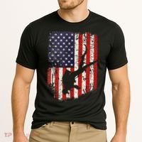 Scuba Diver Scuba Diving American Flag Cooling Performance Crew T-Shirt thumb 2