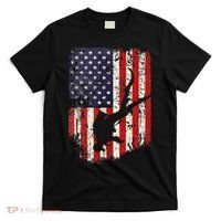 Scuba Diver Scuba Diving American Flag T-Shirt thumb 0