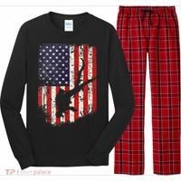 Scuba Diver Scuba Diving American Flag Long Sleeve Pajama Set thumb 0