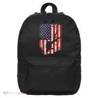 Scuba Diver Scuba Diving American Flag 16 in Basic Backpack thumb 0