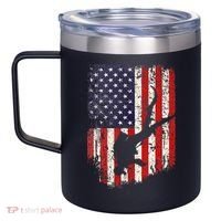 Scuba Diver Scuba Diving American Flag 12oz Stainless Steel Coffee Mug thumb 2