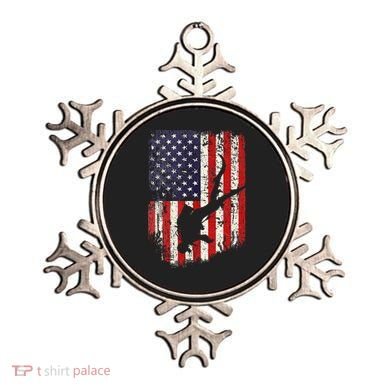Scuba Diver Scuba Diving American Flag Ornament