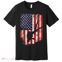 Scuba Diver Scuba Diving American Flag Premium T-Shirt thumb 0