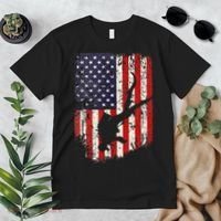 Scuba Diver Scuba Diving American Flag Premium T-Shirt thumb 2