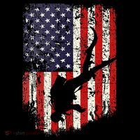 Scuba Diver Scuba Diving American Flag Pom Pom 12in Knit Beanie thumb 2