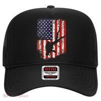 Scuba Diver Scuba Diving American Flag Hat thumb 0