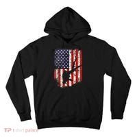 Scuba Diver Scuba Diving American Flag Tall Hoodie thumb 0