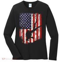 Scuba Diver Scuba Diving American Flag Women's Long Sleeve Shirt thumb 0