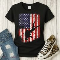 Scuba Diver Scuba Diving American Flag Women's T-Shirt thumb 3