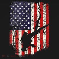 Scuba Diver Scuba Diving American Flag Kids Sweatshirt thumb 2