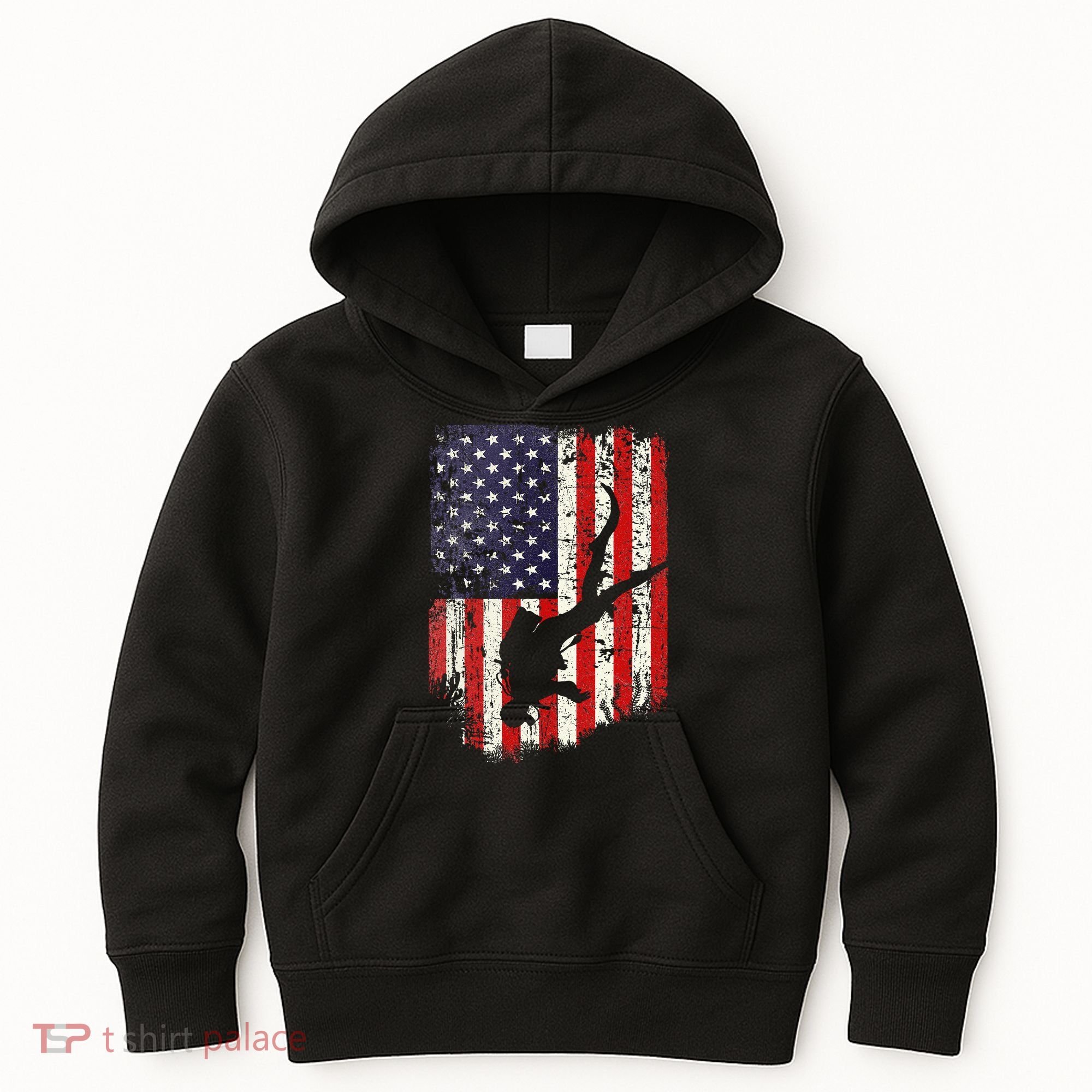Scuba Diver Scuba Diving American Flag Kids Hoodie