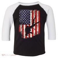 Scuba Diver Scuba Diving American Flag Toddler Fine Jersey T-Shirt thumb 0