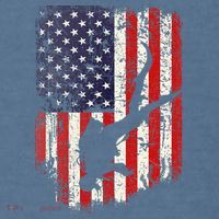 Scuba Diver Scuba Diving American Flag Garment-Dyed Sweatshirt thumb 2