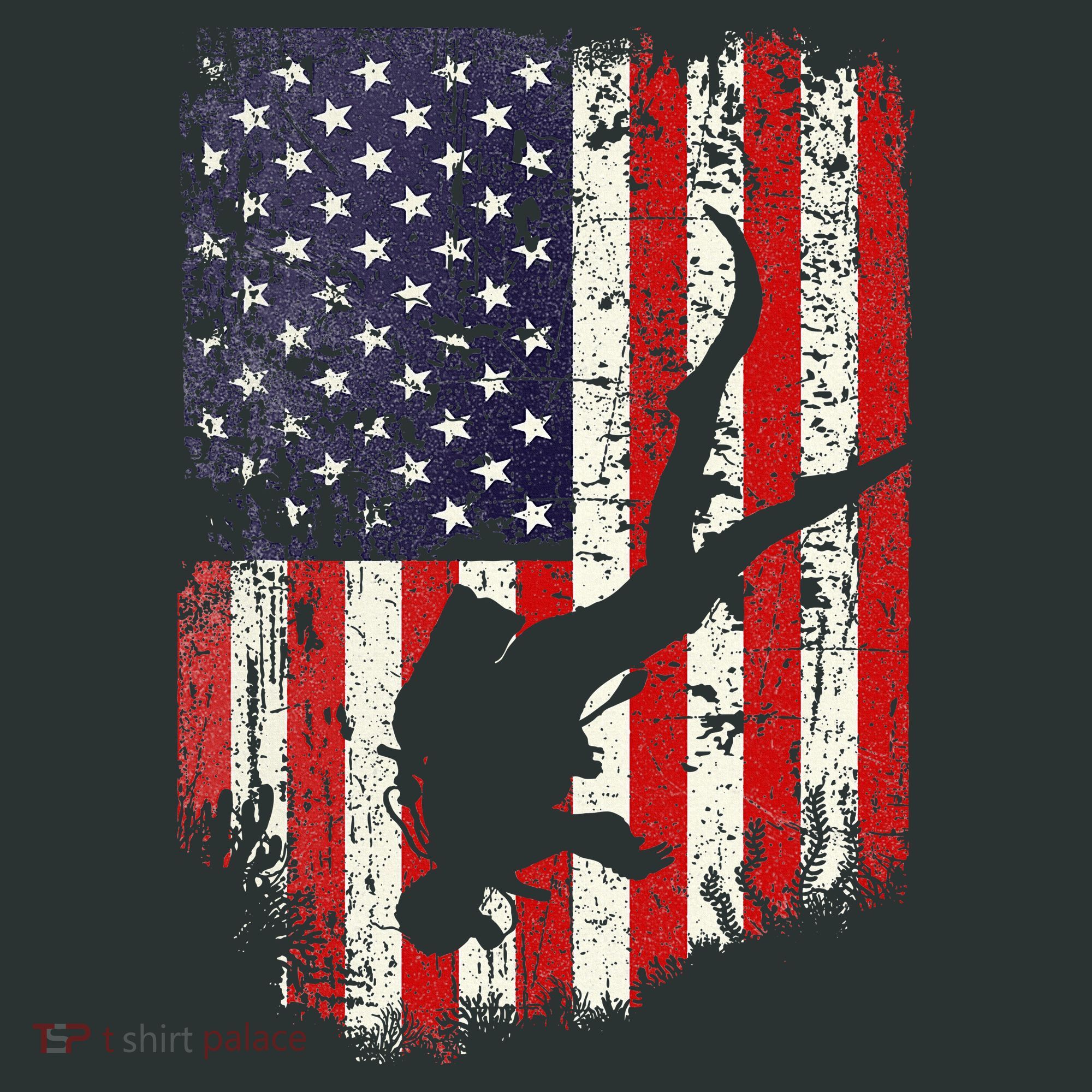 Scuba Diver Scuba Diving American Flag Infant Baby Jersey Bodysuit