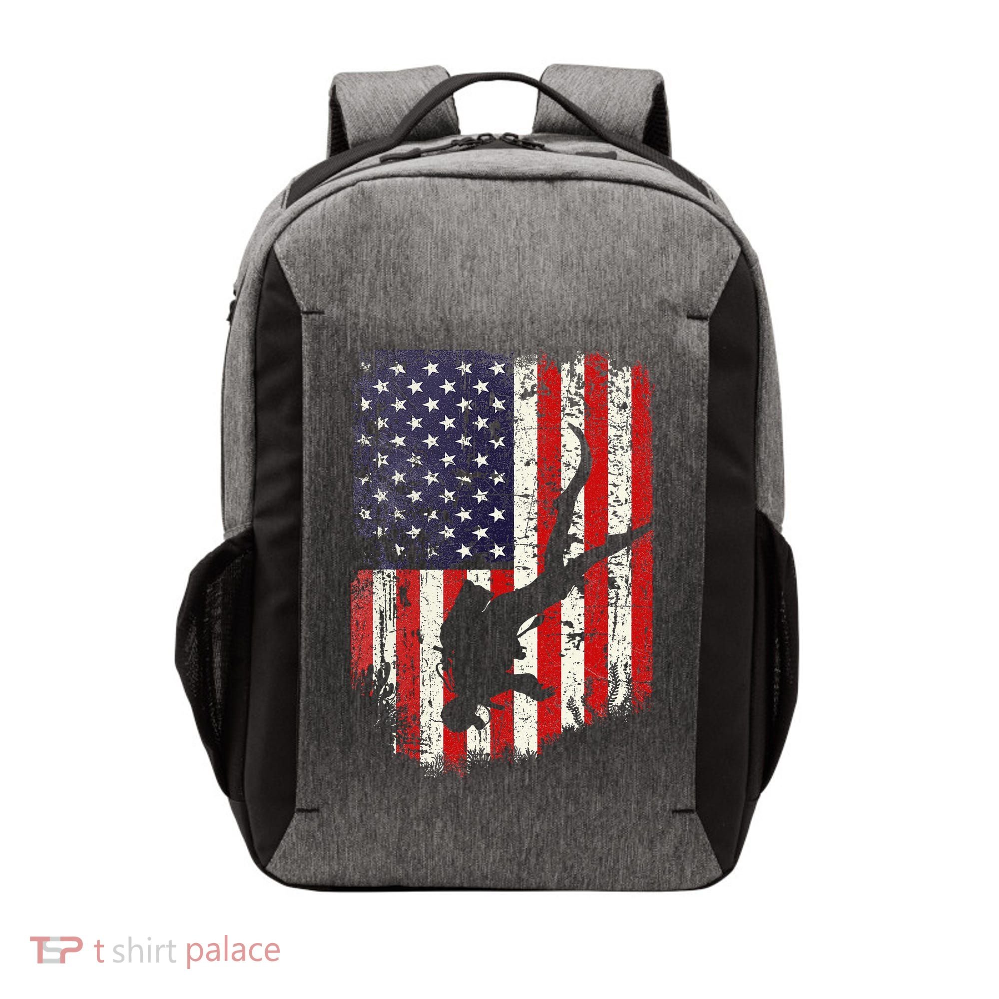 Scuba Diver Scuba Diving American Flag Vector Backpack