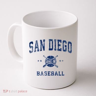 San Diego SD Vintage Baseball Throwback Retro Design Coffee Mug