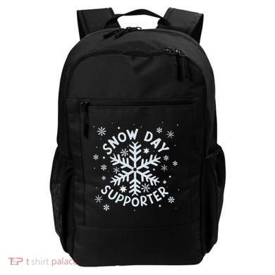 Snow Day Supporter Snowflake Winter Let It Snow  Backpack