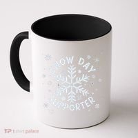 Snow Day Supporter Snowflake Winter Let It Snow  Coffee Mug thumb 0