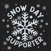 Snow Day Supporter Snowflake Winter Let It Snow  Beanie thumb 2