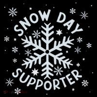 Snow Day Supporter Snowflake Winter Let It Snow  Women's Hoodie thumb 2