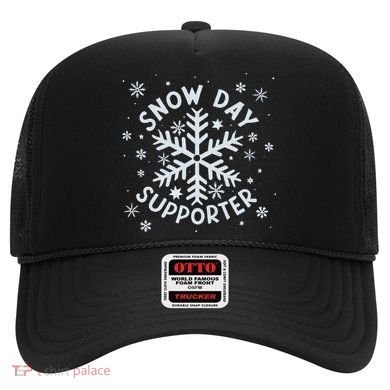Snow Day Supporter Snowflake Winter Let It Snow  Hat