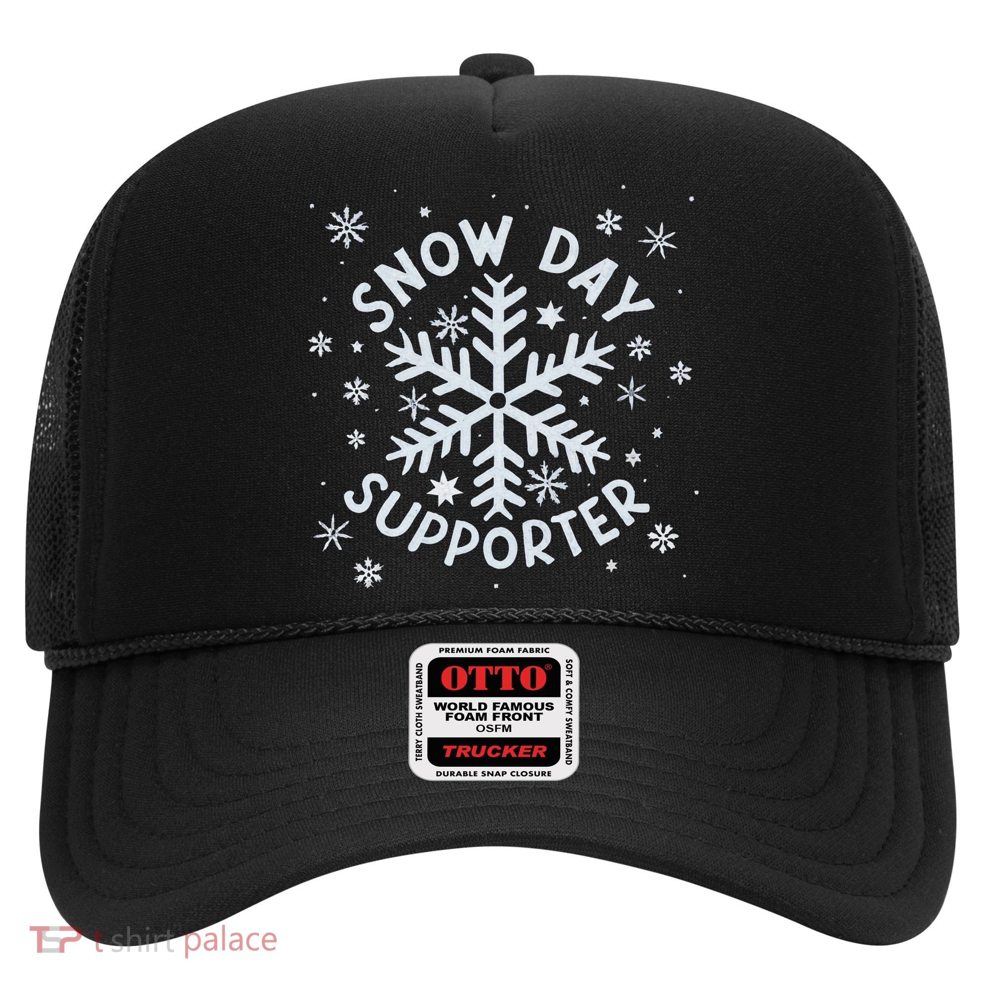 Snow Day Supporter Snowflake Winter Let It Snow  Hat