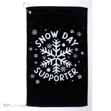 Snow Day Supporter Snowflake Winter Let It Snow  Golf Towel