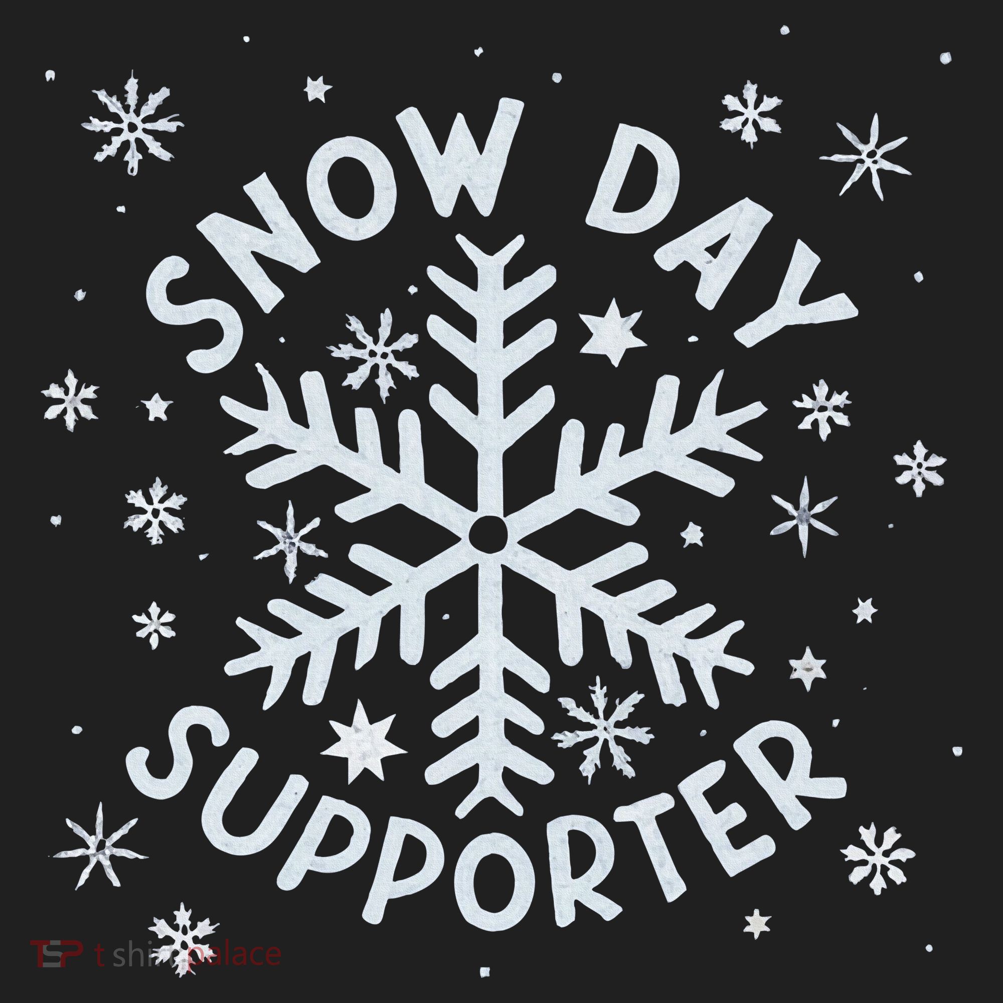 Snow Day Supporter Snowflake Winter Let It Snow  Golf Towel