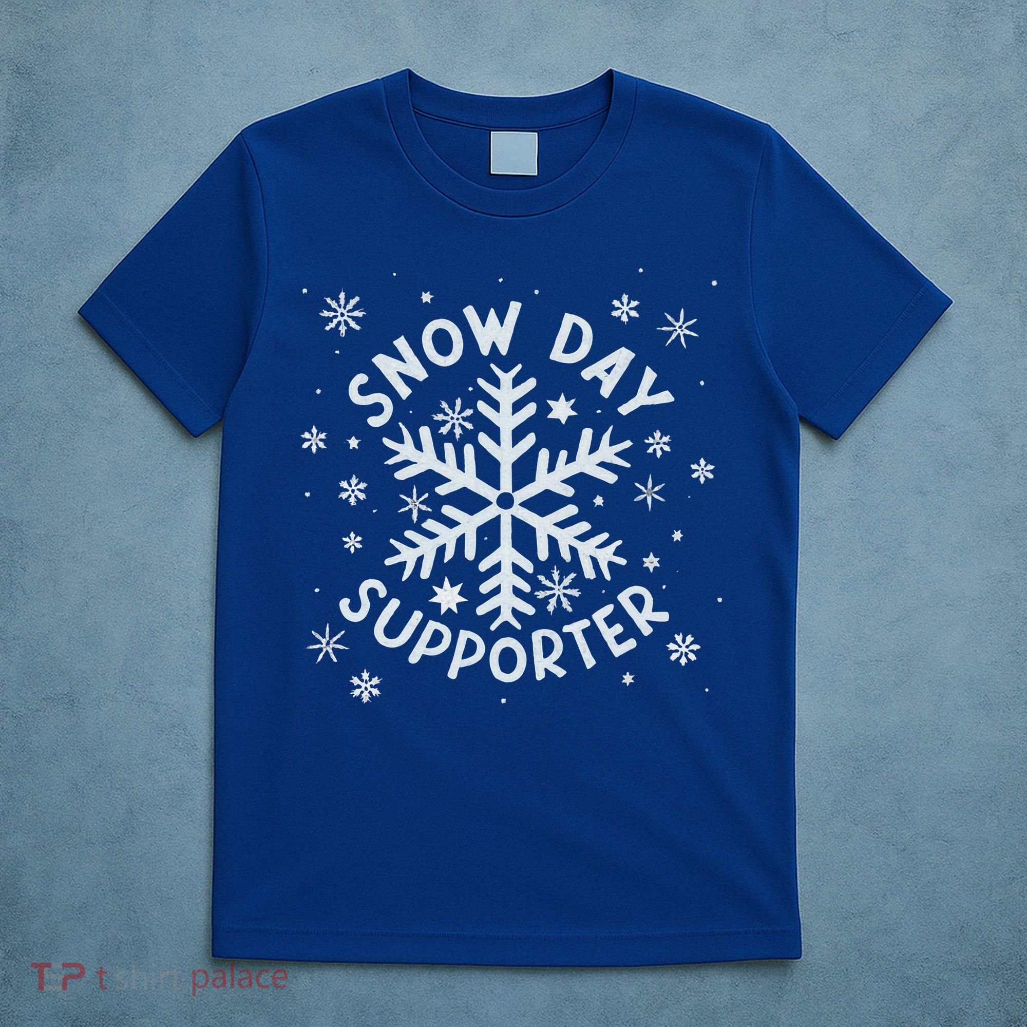 Snow Day Supporter Snowflake Winter Let It Snow  T-Shirt