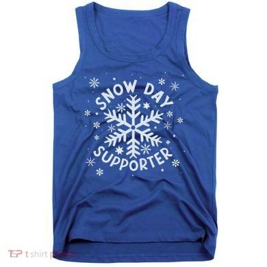 Snow Day Supporter Snowflake Winter Let It Snow  Tank Top