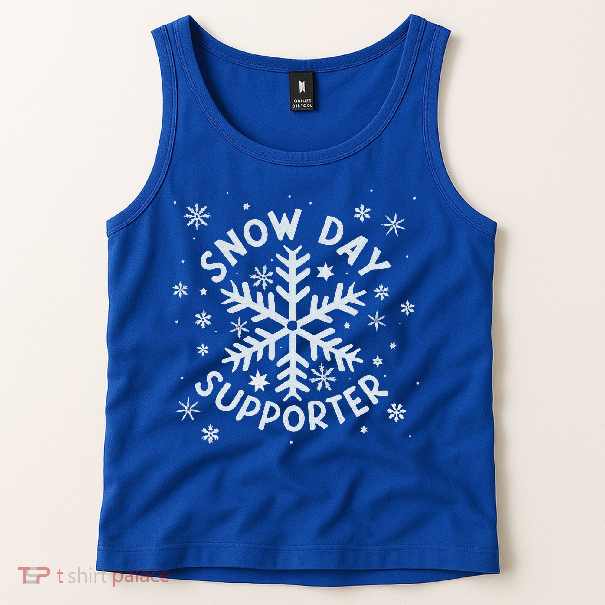 Snow Day Supporter Snowflake Winter Let It Snow  Tank Top