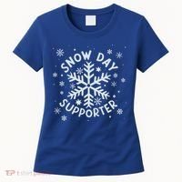 Snow Day Supporter Snowflake Winter Let It Snow  Women's T-Shirt thumb 0
