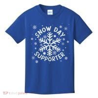 Snow Day Supporter Snowflake Winter Let It Snow  Kids T-Shirt thumb 0