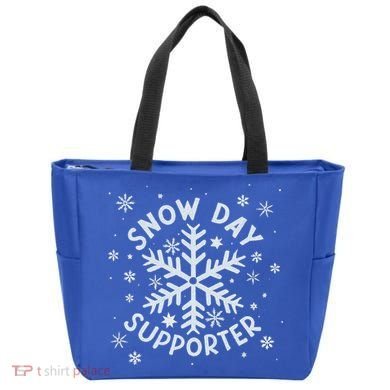 Snow Day Supporter Snowflake Winter Let It Snow  Tote Bag