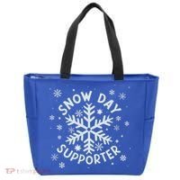Snow Day Supporter Snowflake Winter Let It Snow  Tote Bag thumb 0