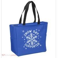 Snow Day Supporter Snowflake Winter Let It Snow  Tote Bag thumb 2