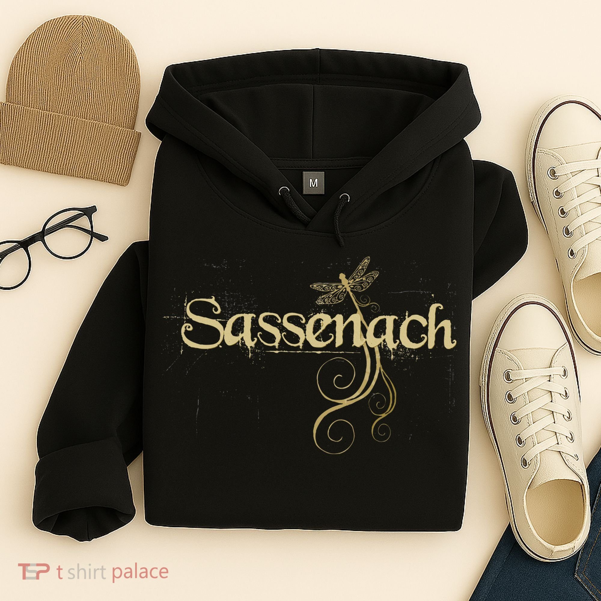Sassenach Dragonfly Scottish Gift Retro Hoodie