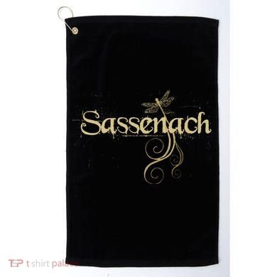 Sassenach Dragonfly Scottish Gift Retro Golf Towel